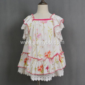 summer floral printed dress for kids